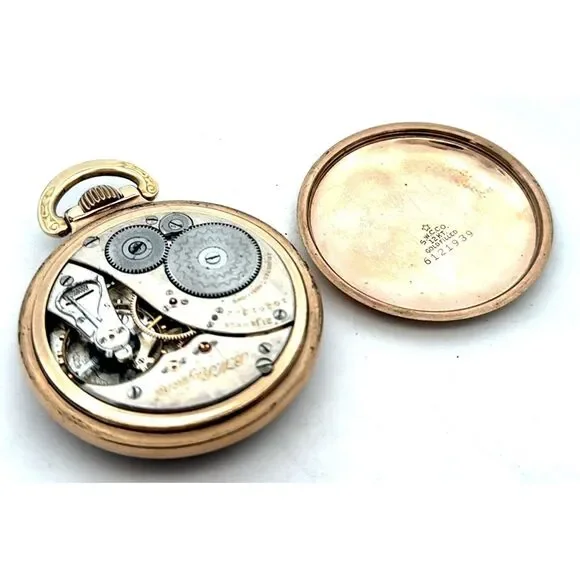 1924 Elgin BW Raymond Grade 478 Model 15 12K Gold Filled Open Face Pocket Watch